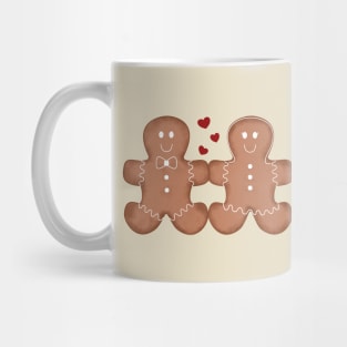 Cute Gingerbread cookies in love Mug